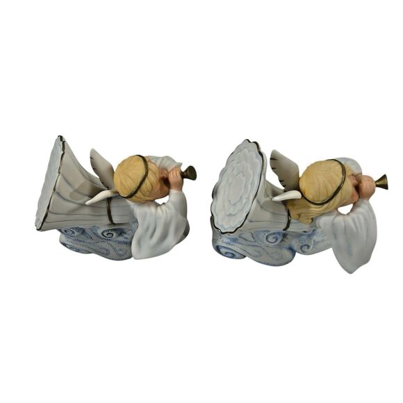 VTG Home Interiors‎ ANGELS BOY AND GIRL ANNOUNCING THE SAVIORS BIRTH Figurines - Picture 6 of 14